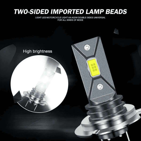 J7 H7 LED Light Bulbs  6500K Cool White | Set of 2