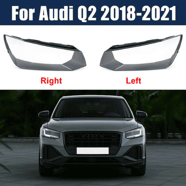 Replacement Headlight Lens for Audi Q2 (20182021) - Left Side