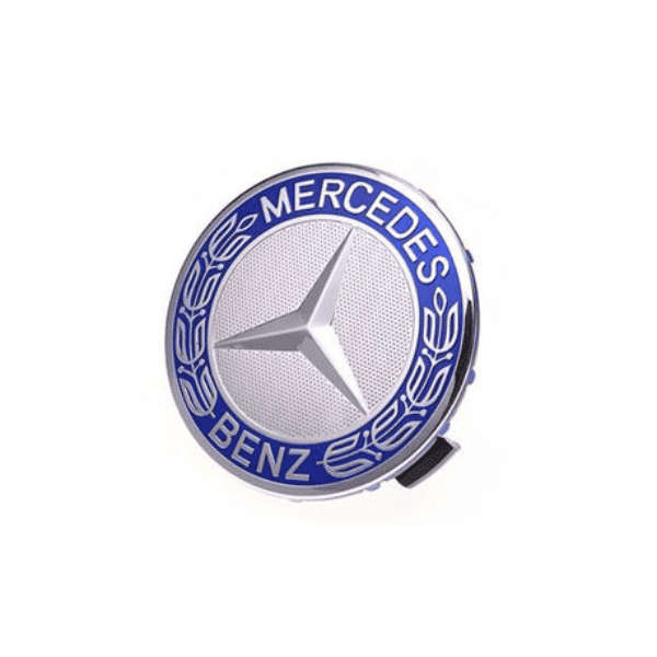 Mercedes Centre Wheel Hub Cap 75mm - Single Light Blue