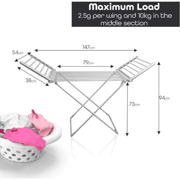 Electric Foldable Clothes Air Drying Rack
