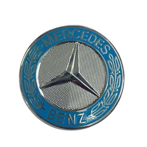Mercedes Benz 57mm Bonnet Badge - A2188170116 Turquoise Light Blue Colour
