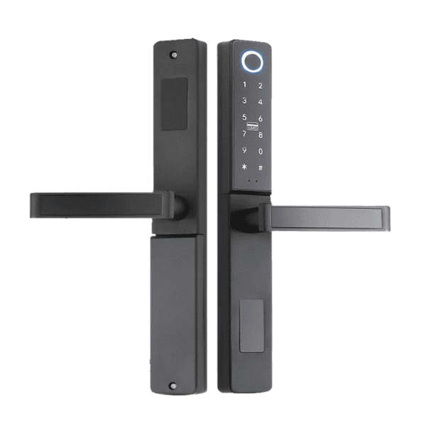 Smart Biometric Door Lock for Aluminum Doors - Black Color