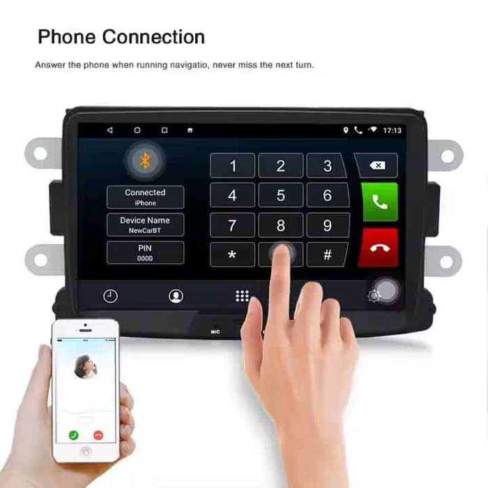 Renault Universal 9inch Android Navigation with Carplay/Android Auto