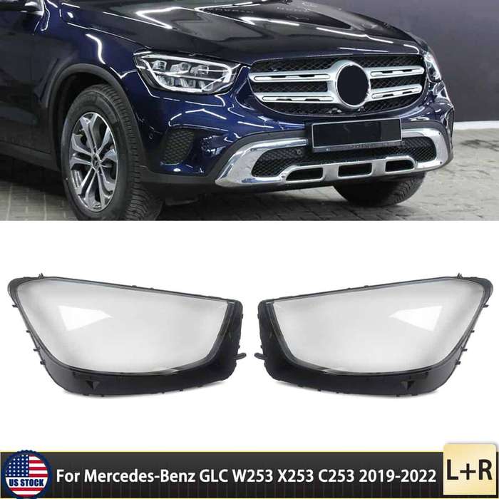 Mercedes Benz GLC W253 19-22 Headlight Replacement Lens A2539068201DDZ - Left side