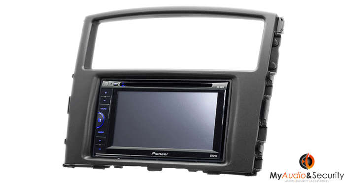 12-103 MITSUBISHI PAJERO 2 DIN FASCIA TRIMPLATE 2010
