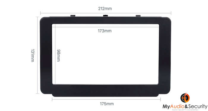 TOYOTA REVO/HILUX 2 DIN TRIMPLATE 2015