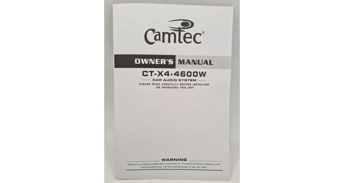 Camtec CT-X4-4600W 4600W 4CH Amplifier
