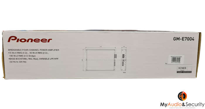 3-1120 PIONEER GM-E7004 4 CHANNEL 4X70W AMP