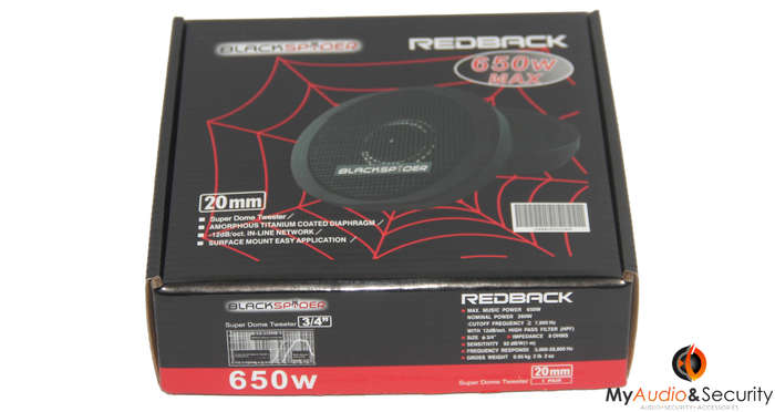 4-1174 BLACKSPIDER REDBACK 650W 20MM TWEETERS