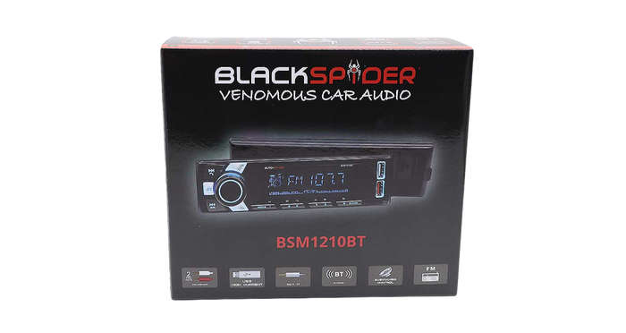 BlackSpider BSM1210BT 2USB Bluetooth AUX APP Control Detachable Face Radio