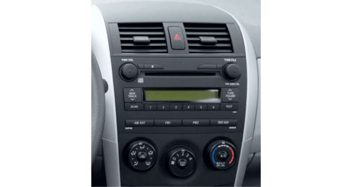 Toyota Corolla Black 9" Trimplate 2008-2010