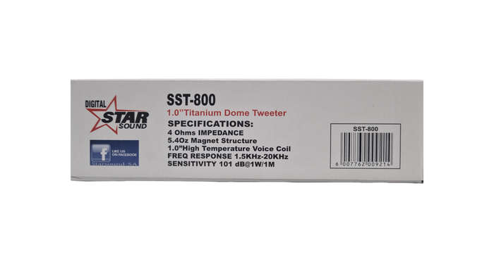 Starsound SST-800 1" Titanium Bullet Tweeter