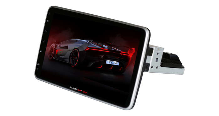 Blackspider BSM102SD 10.1" Wireless Apple CarPlay and Android Auto 1Din Rotate Radio