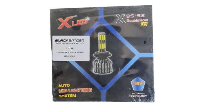 LED Globe S8 Double Row 9006 X8S-52 (PAIR)