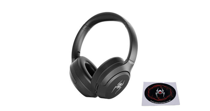 Blackspider BSH15 ANC Active Noise Cancelling Bluetooth Headphones