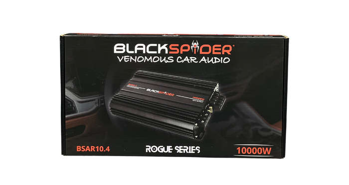 BlackSpider BSAR10.4 Rogue Series 10000W 4 Channel Amplifier