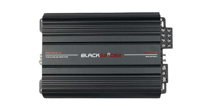 BlackSpider BSAR10.4 Rogue Series 10000W 4 Channel Amplifier