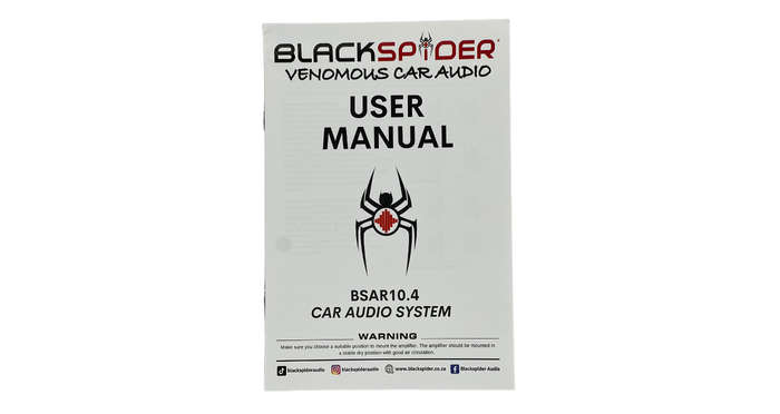 BlackSpider BSAR10.4 Rogue Series 10000W 4 Channel Amplifier