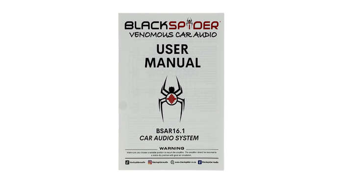 BlackSpider BSAR16.1 Rogue Series 16000W Monoblock Amplifier