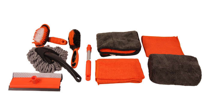 BlackSpider BSVD007 9PC Car Cleaning Kit