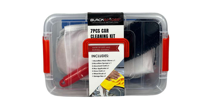BlackSpider BSVD008 7PC Car Cleaning Kit