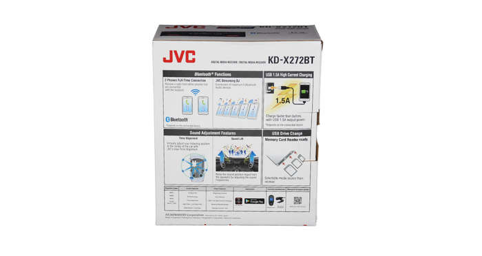 JVC KD-X272BT Bluetooth Multimedia Radio