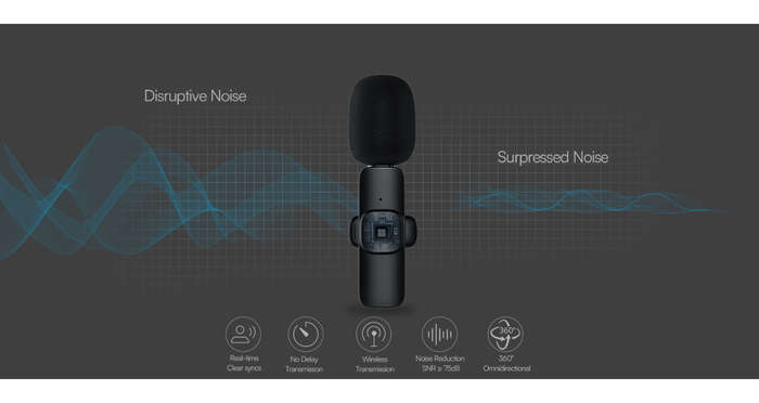 Wireless Microphone M11 3in1