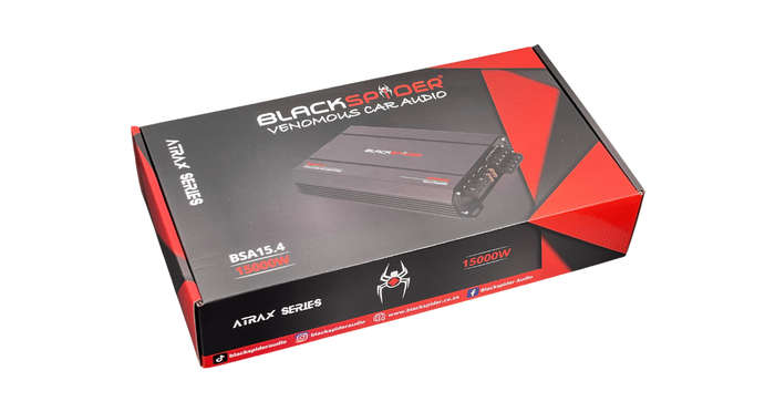 BlackSpider BSA15.4 15000W 4 Channel Amplifier