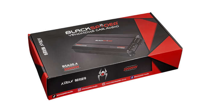 BlackSpider BSA20.4  20000W 4 Channel Amplifier
