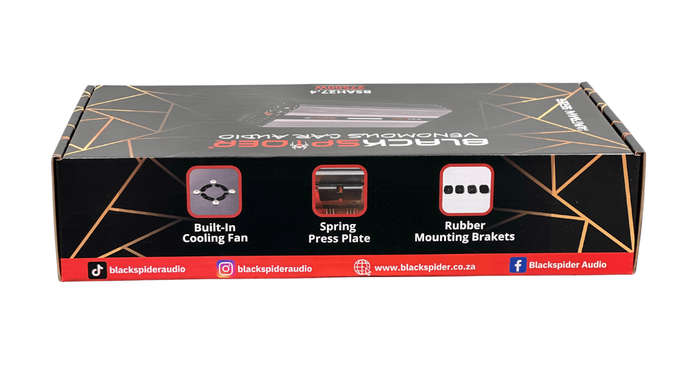 BlackSpider BSAH27.4  27500W  4 Channel Amplifier