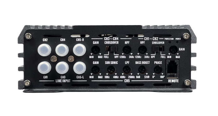 The BlackSpider BSAH32.5 32 500W 5 Channel Class AB+D Amplifier with BUILT-IN COOLING FAN Hunt