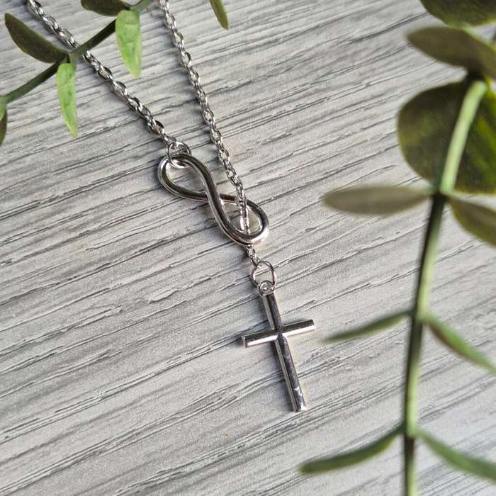 INFINITY CROSS NECKLACE