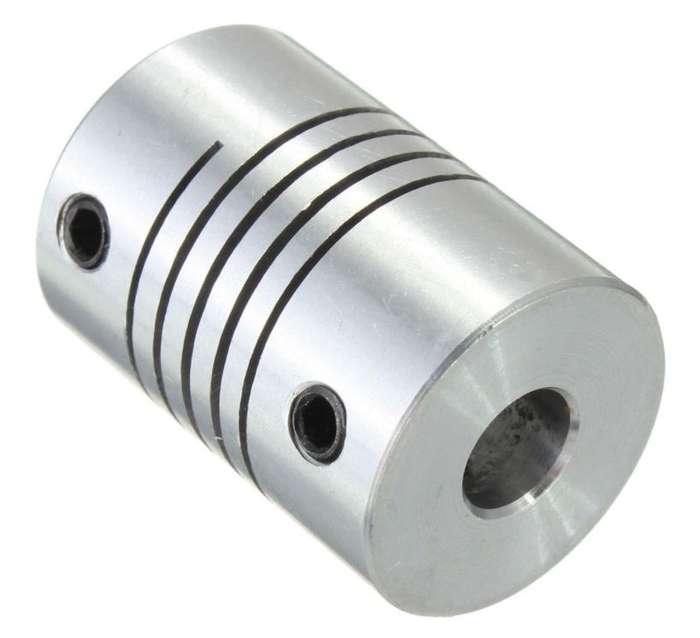 Aluminium Flexible Coupling for Stepper Motor 23/17/ Lead Screw - 6.35x8mm