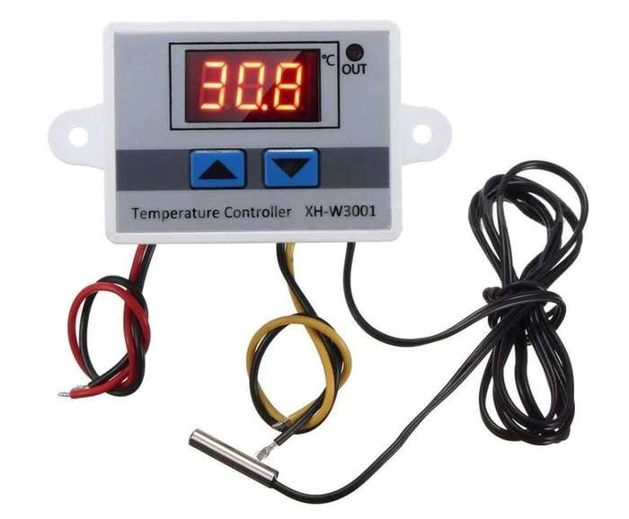 Digital Temperature Controller Microcomputer Thermostat Switch with Cable - XH-W3001