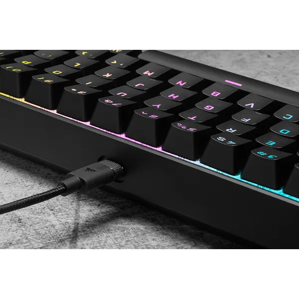 Corsair K65 Mini RGB 60%; Cherry MX speed mechanical switches