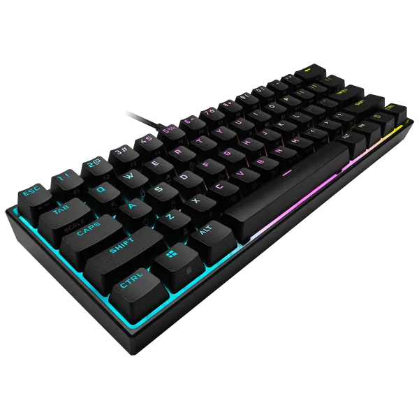 Corsair K65 Mini RGB 60%; Cherry MX speed mechanical switches