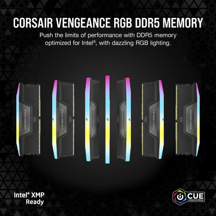 Corsair Vengeance RGB 128GB (4 x 32GB) DDR5 5600MHz Memory Kit