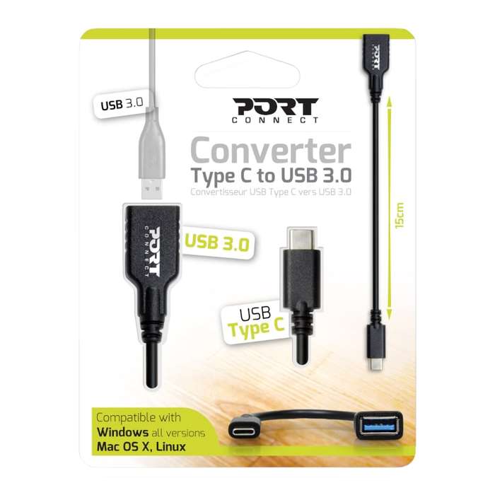 Port Type-C to USB 3.0 Adapter - 15cm
