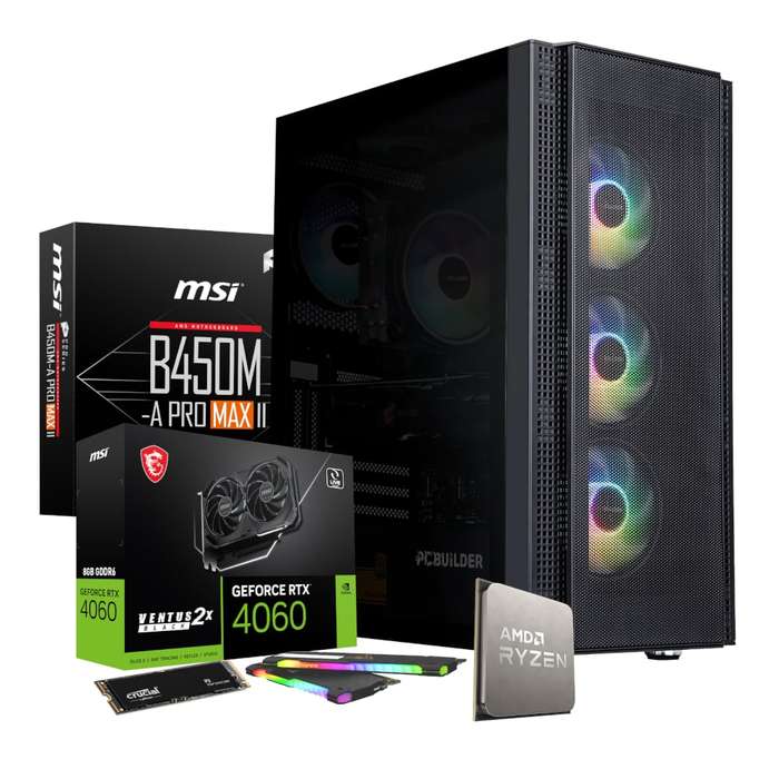 PCBuilder AMD Ryzen 5 5600X BARRICADE Windows 11 Gaming PC