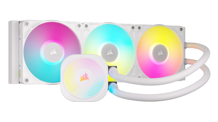 Corsair iCUE LINK TITAN 360 RX RGB Liquid CPU Cooler - White  RX120 RGB Fans  Fits Intel® ...