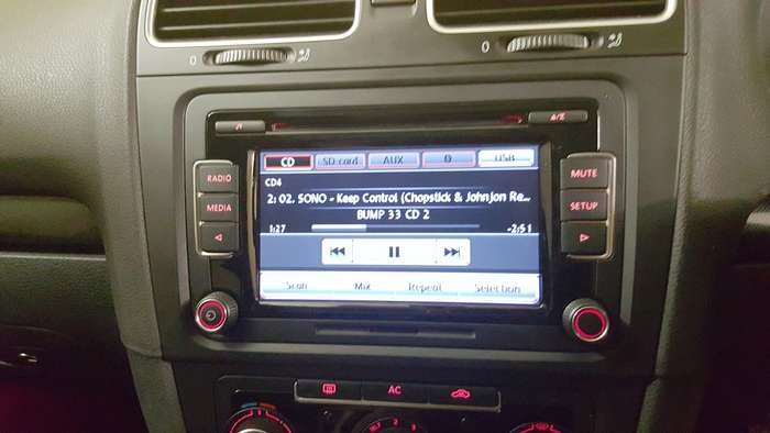 VW OEM Double Din RCD510