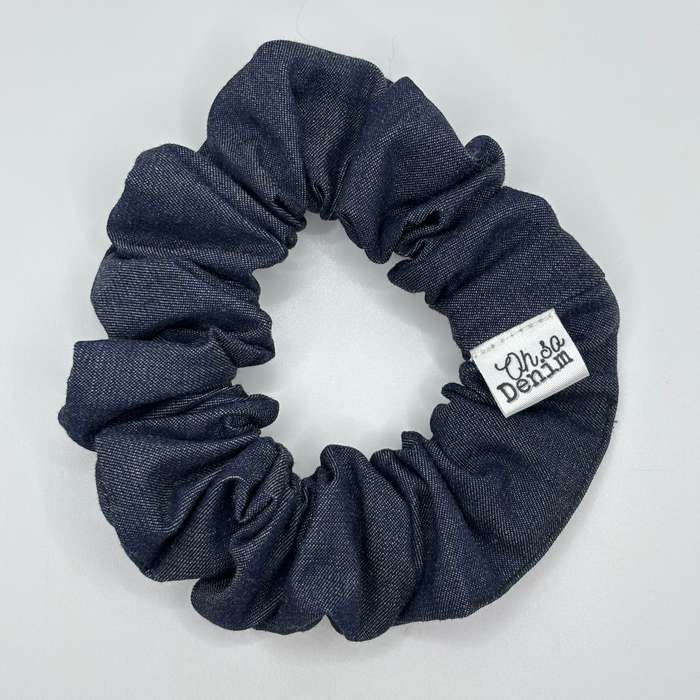 Blue Denim Hair Scrunchie
