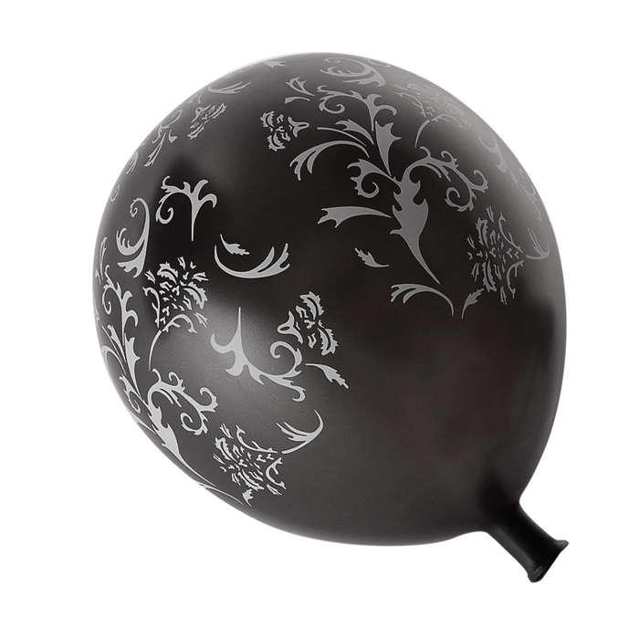 "Balloon - Party Accessories - Latex - Patterned Black - 1 Piece - 30 Pack"