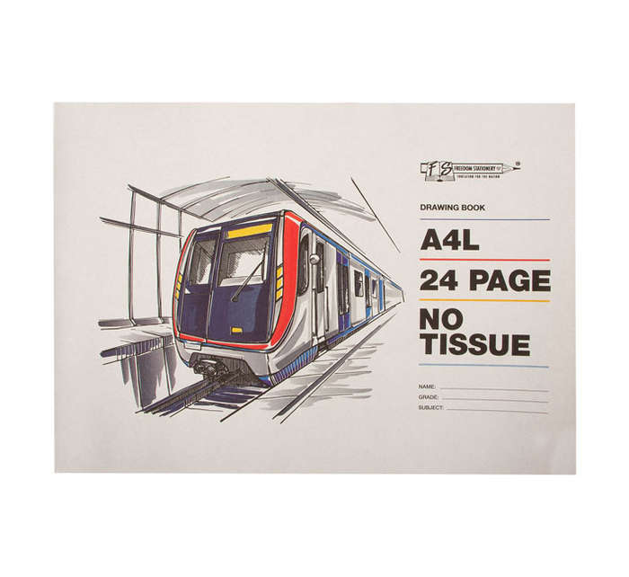 "Drawing Book - Art - A4 - No Tissue - 24 Page - 12 Pack"