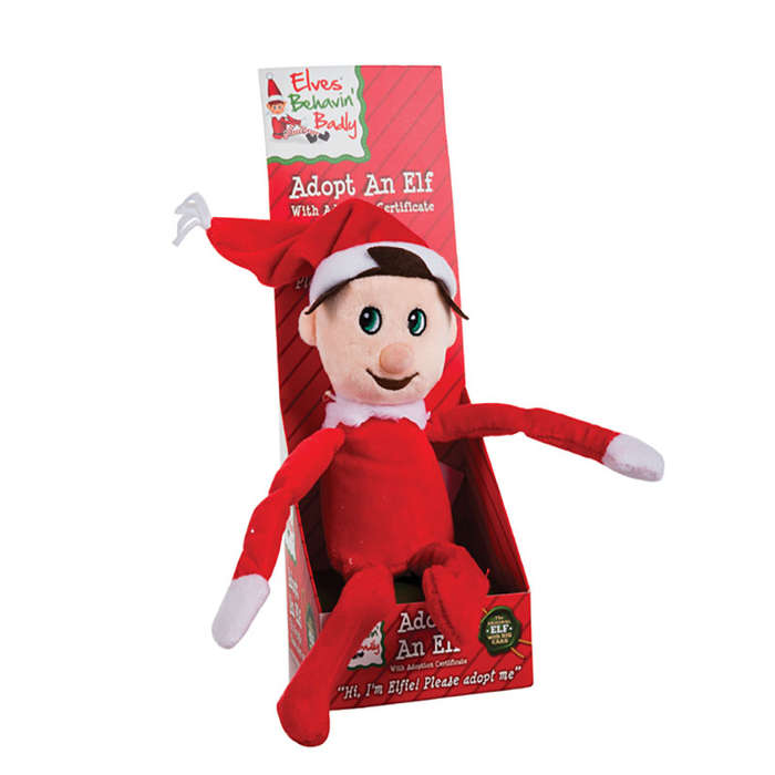 "Adopt-An-Elf - With Adoption Certificate - Soft Toy - Red - 6 Pack"