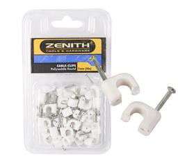 "Cable-Clips P/Saddle Rnd 7mm 50x - 8 Pack"
