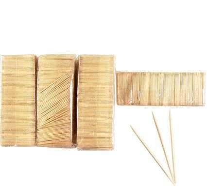 "Wooden Toothpicks - 1000 Piece Bag - 6 Pack"