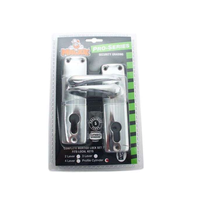 Kaufmann - Mortice Lockset - Lever Handles - Chrome Plated - 2 Pack
