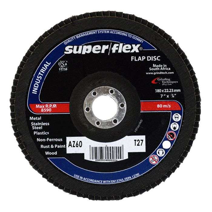 Superflex - Industrial Flap Disc Az60 180 X 22mm