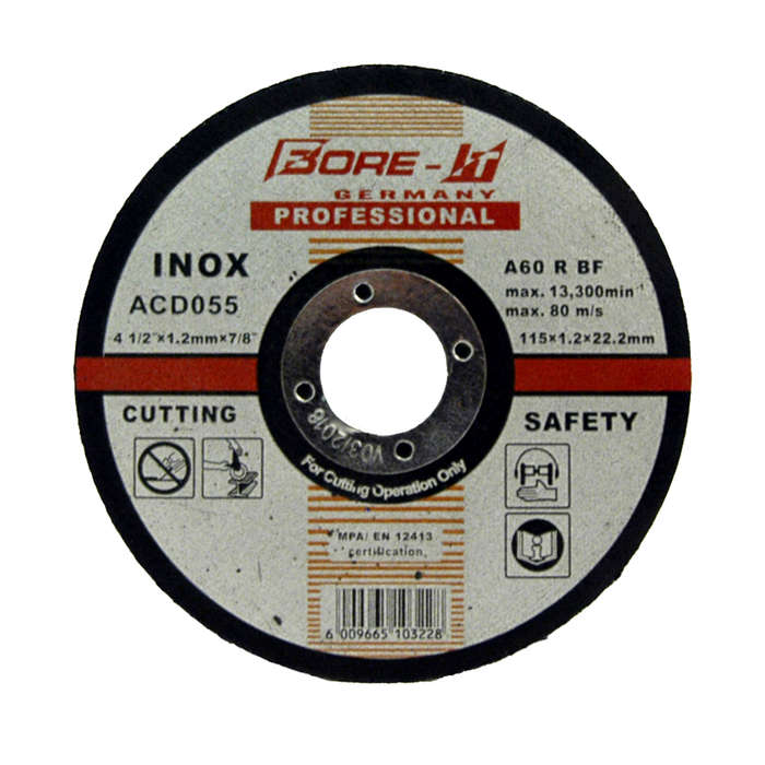 Bore-it - Inox - Cutting Disc - Steel - 115 X 1.2mm